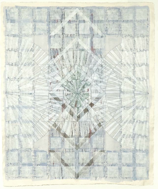 White Oak. 2016. Mixed media on paper. 25" x 21".